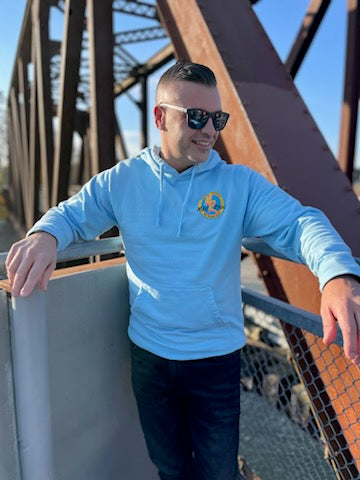 Comfortable Light Blue Hoodie