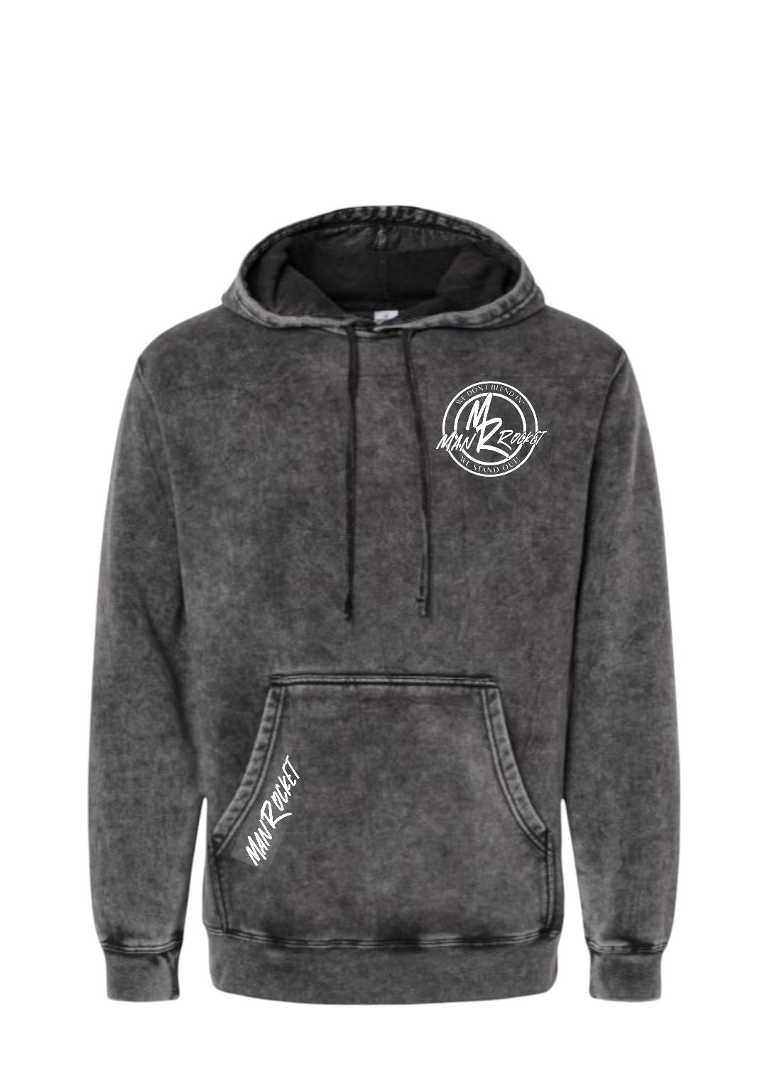 Black Vintage Style Hoodie