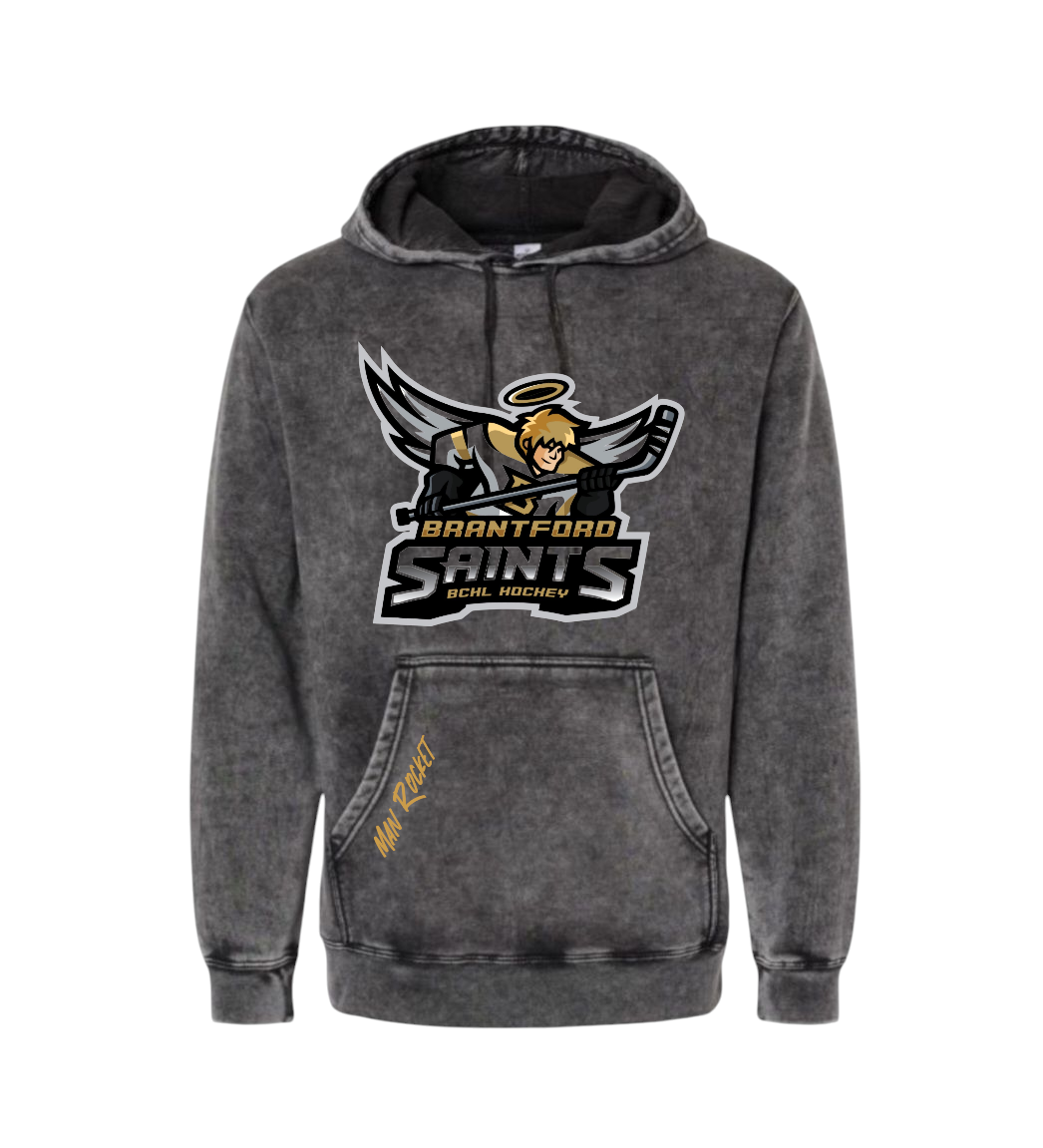 Brantford Saints Drak Grey hoodie