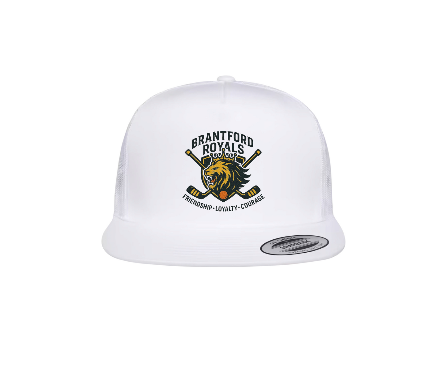 Royals White Mesh Snap Back
