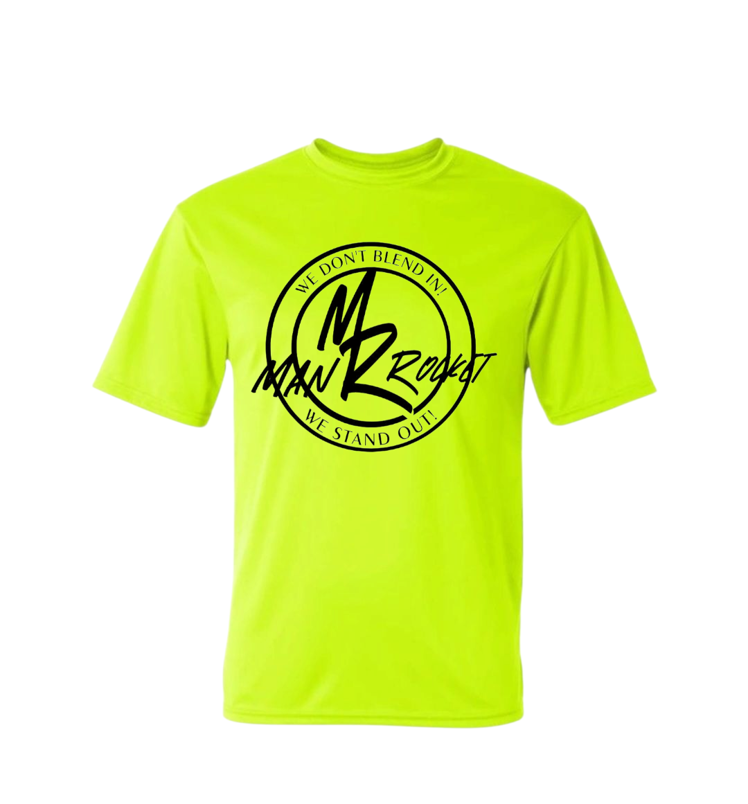Neon Yellow Youth Performance T Shirt