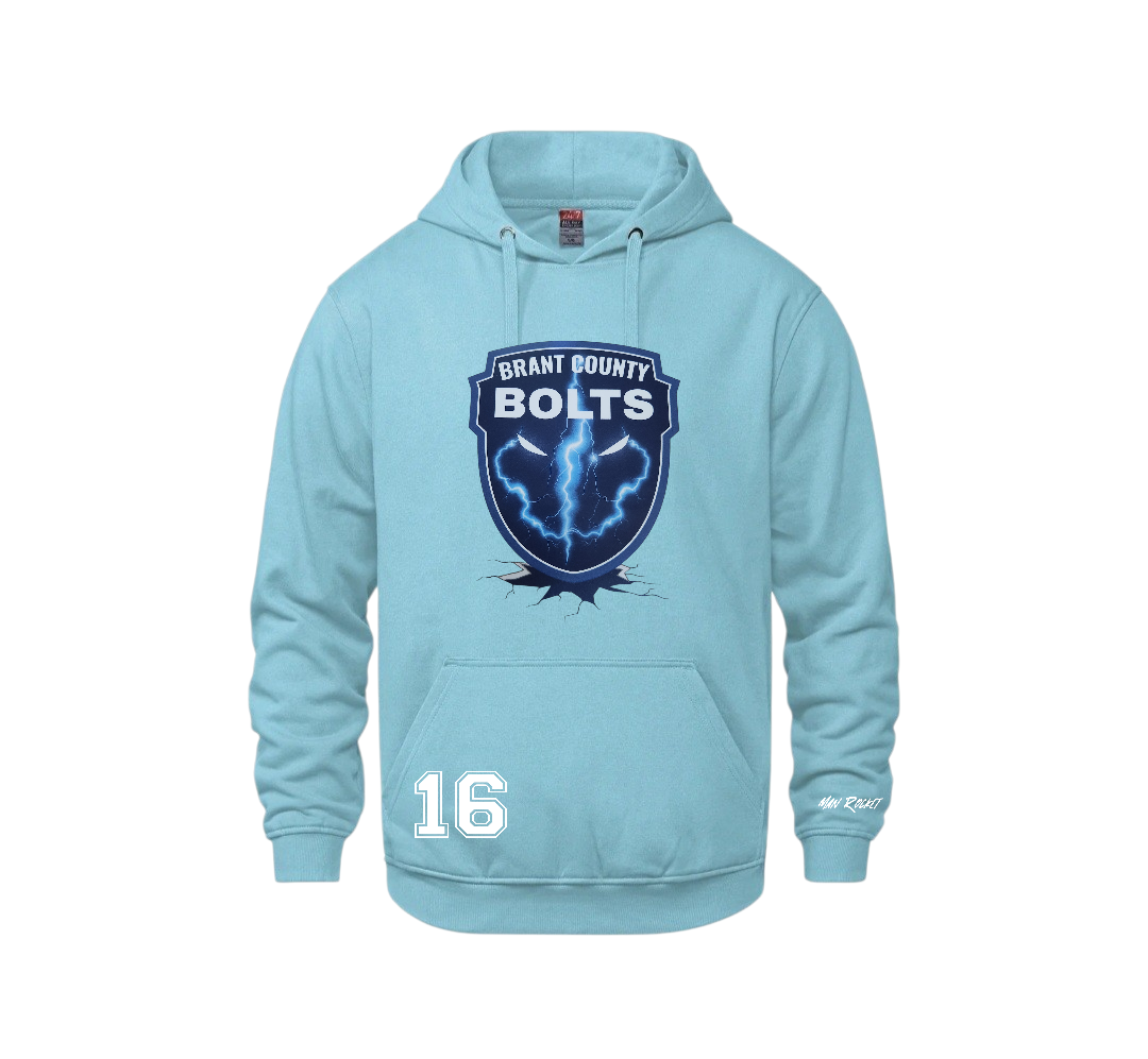 Brant County Bolts Youth Hoodie