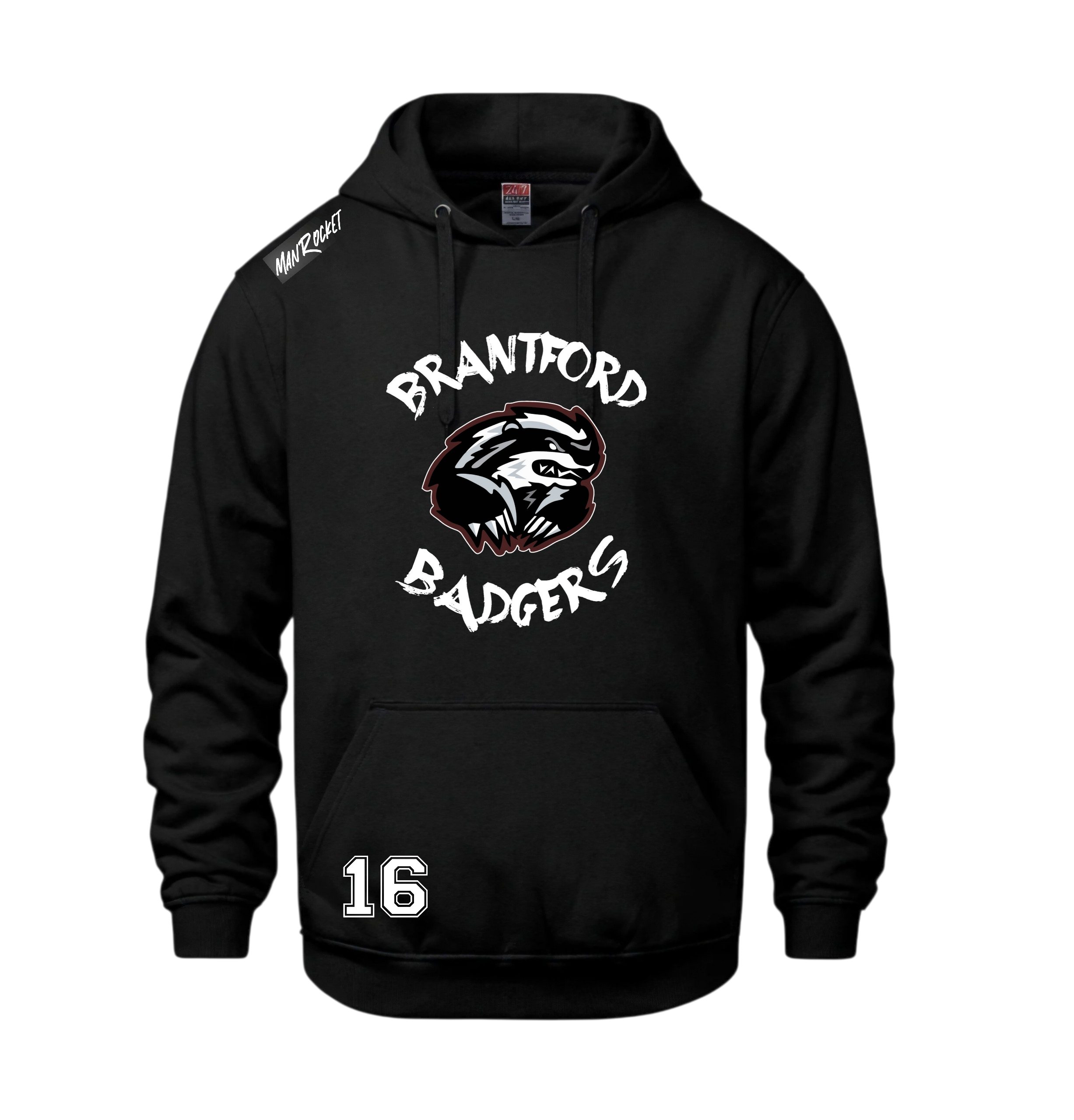 Brantford Badgers Youth Personalized Hoodie
