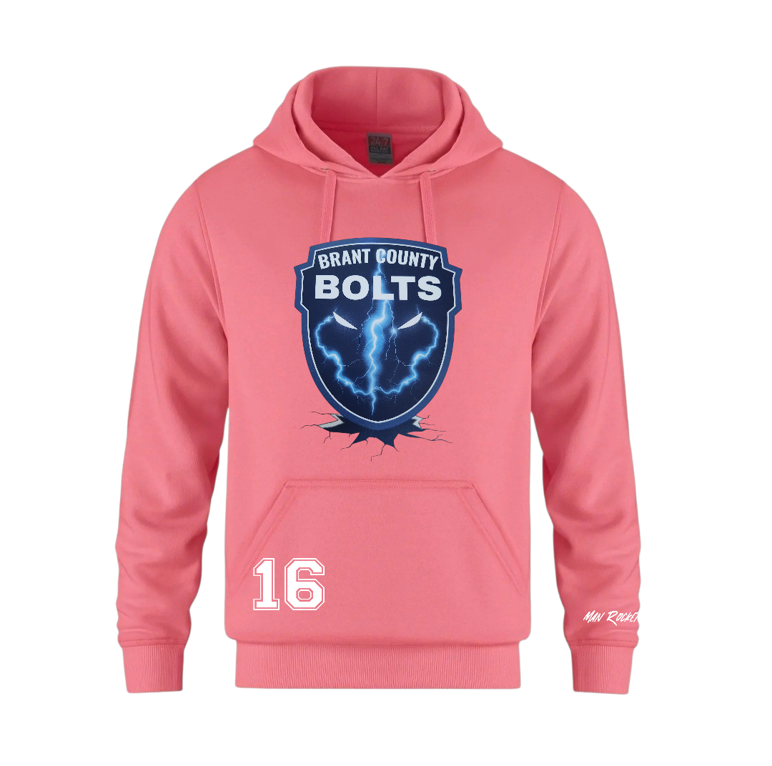 Brant County Bolts Youth Hoodie