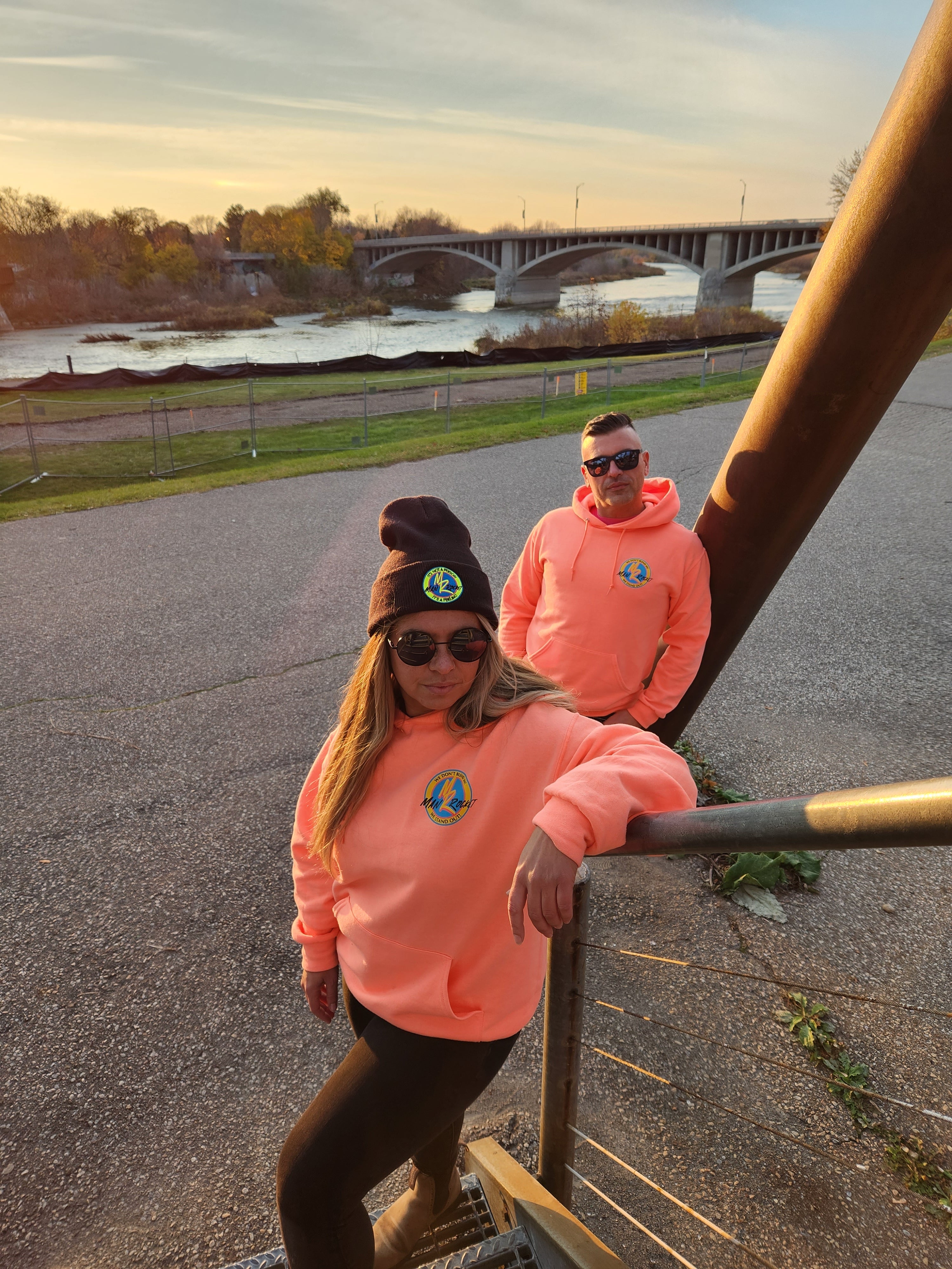 Bright Coral Hoodie