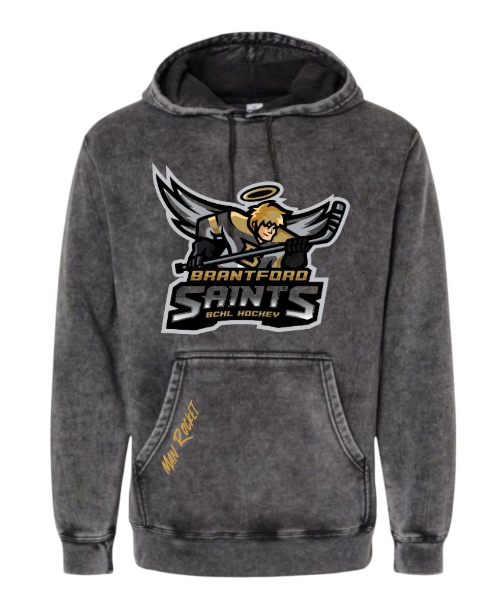 Brantford Saints Grey Vintage Hoodie