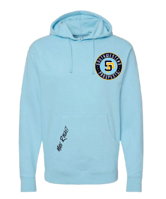 Adult Southwestern Prospects Light Blue Hoodie