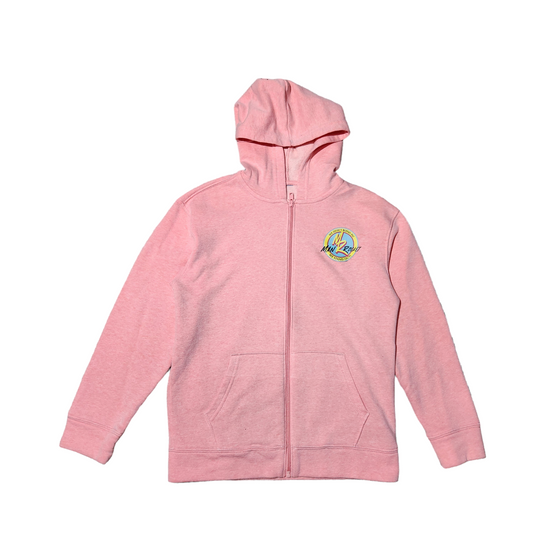 Youth Coral Zip Up Hoodie