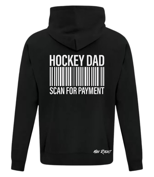 Comfortable Black Hoodie With White Logo Front And Back