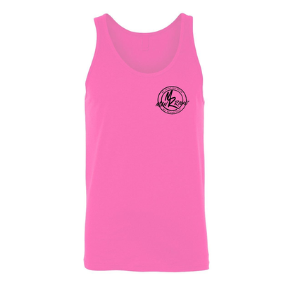 Tank Top Pink With Black Man Rocket logo