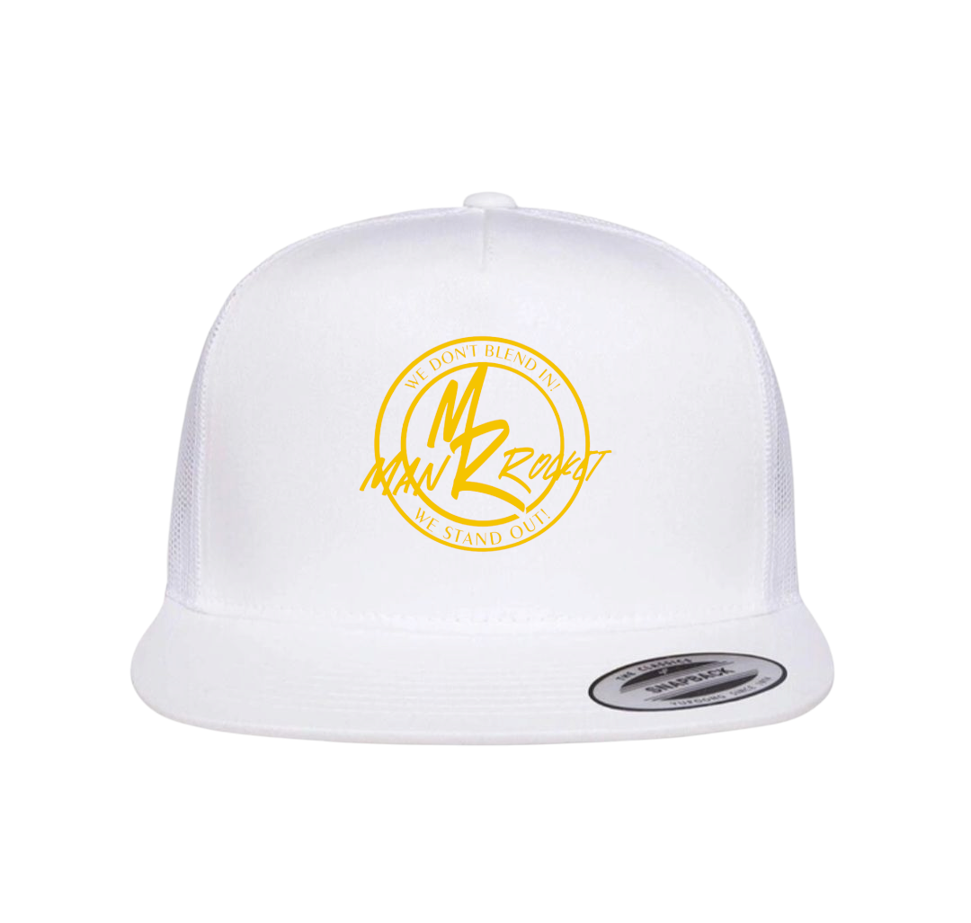 Neon Yellow Man Rocket Hat
