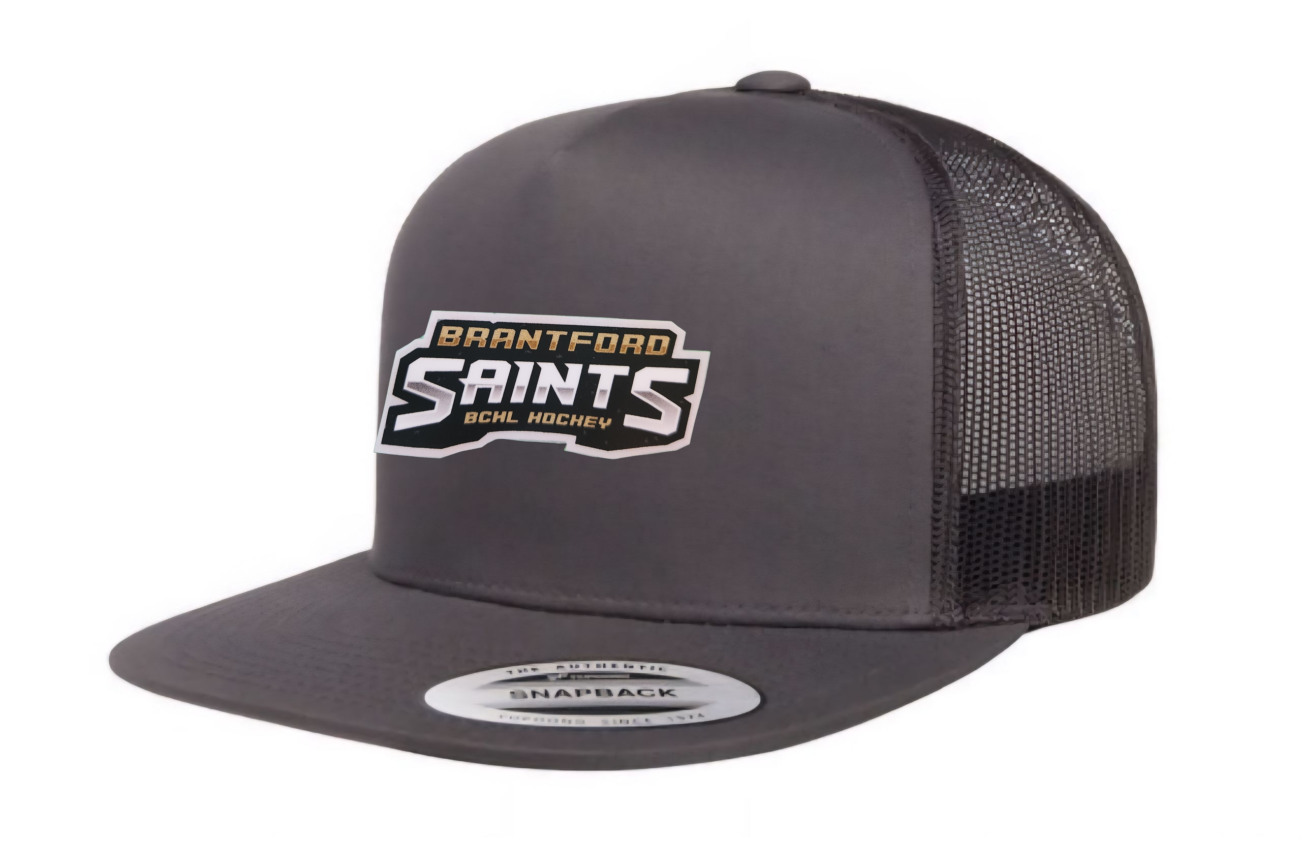 BRANTFORD SAINTS Charcoal Grey Merch Back